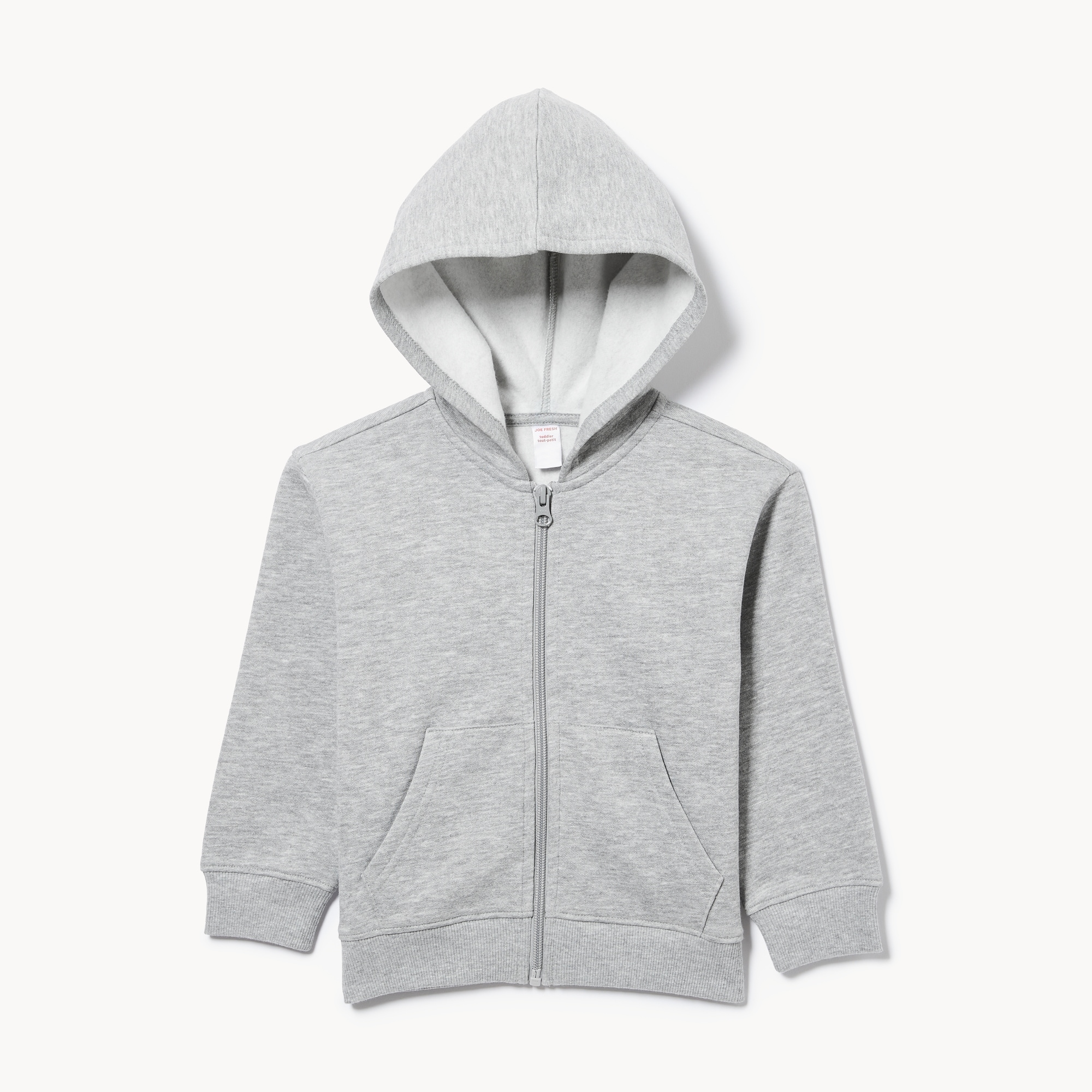 PULLOVER HOODIE CHILDHOOD（グレー） Toddler Boys' Fleece Hoodie in Light Grey Mix from Joe Fresh