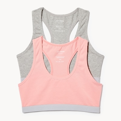 Kid Girls' 2-Pack Racerback Bralette - Print 1