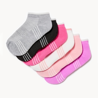 Joe Fresh Ens. de 6 paires de chaussettes basses pour filles 1 ea, 12,00 $/1ch