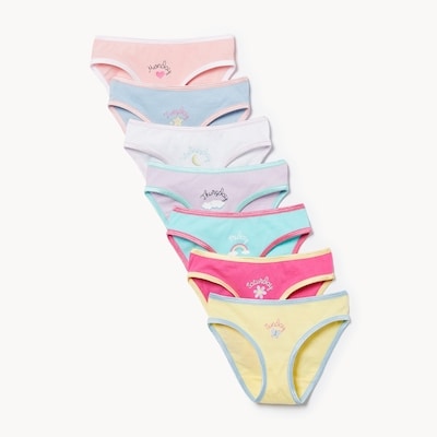 Toddler Girls' 7-Pack Bikini - Print 1