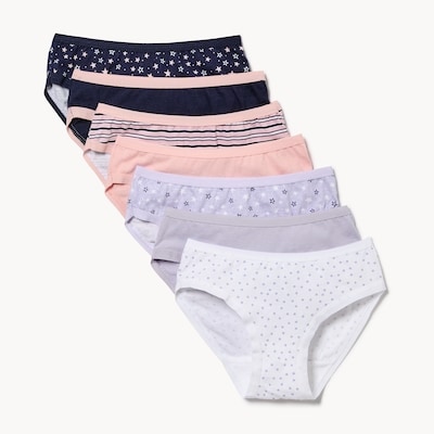 Toddler Girls' 7-Pack Bikini - Pink