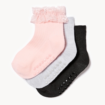 Joe Fresh Ens. de 3 paires de chaussettes mi-hautes 1 ea, 6,00 $/1ch