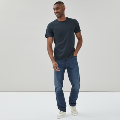 Men's Organic Cotton Crew Neck  T-Shirt - Navy