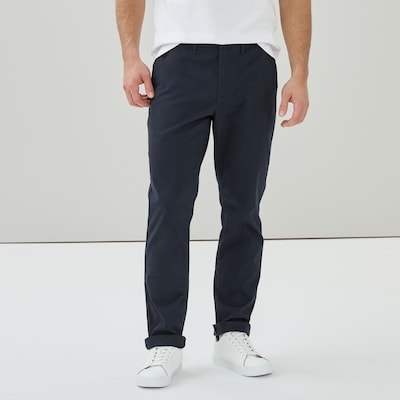 Pantalon en chino souple essentiel pour hommes - Marine foncé