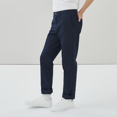 Pantalon en chino souple essentiel pour hommes - Marine foncé