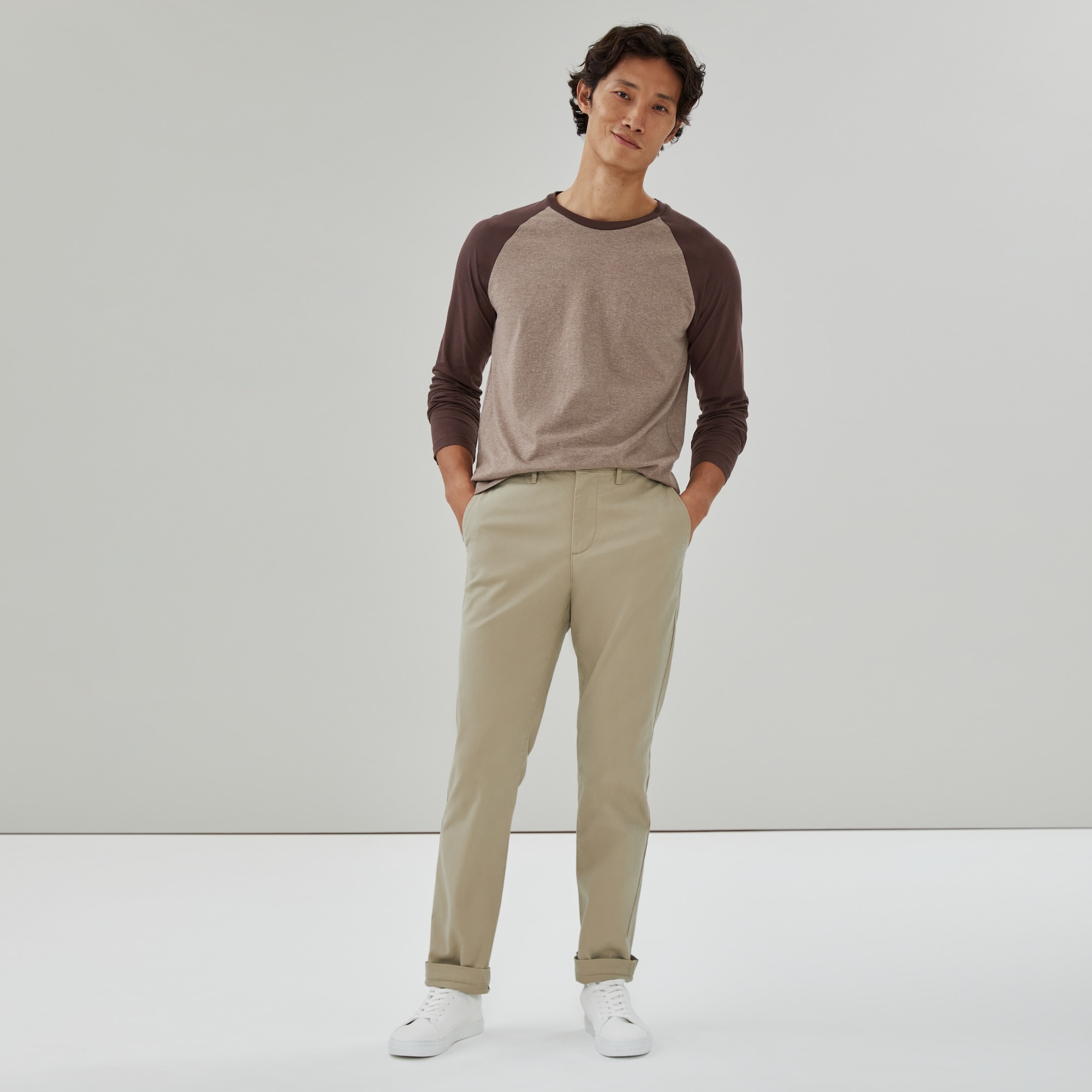 Pantalon en chino souple essentiel pour hommes