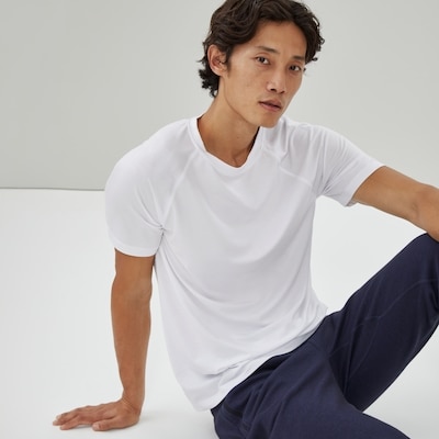 T-shirt sport évacuant l’humidité pour hommes - Blanc