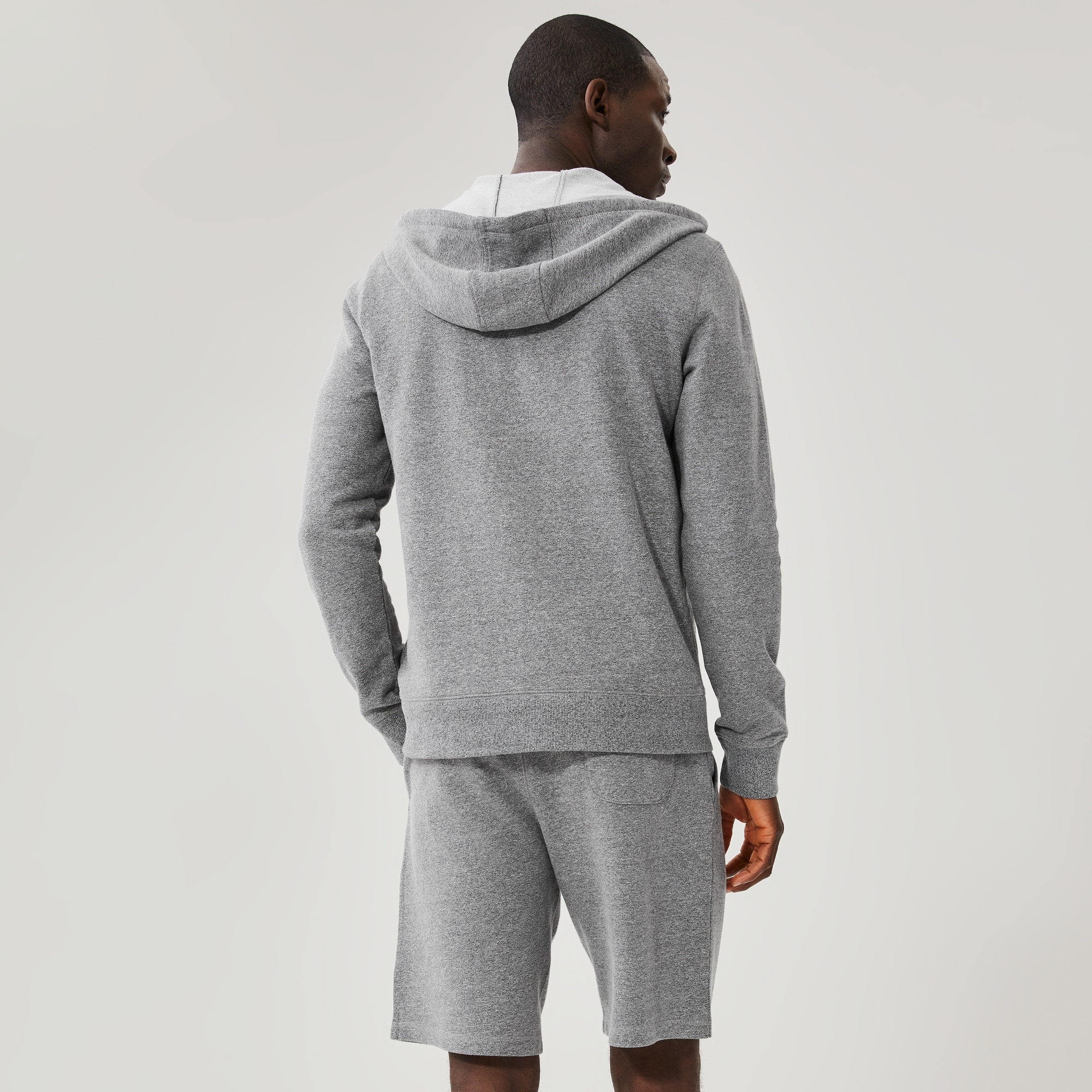 Men's Active Zip-Up Hoodie in Charcoal Mix from Joe Fresh