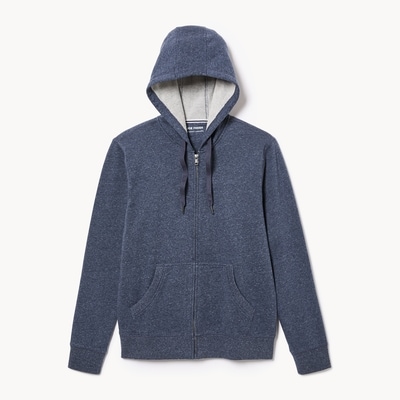 Men's Active Terry Zip-Up Hoodie in Navy Mix from Joe Fresh