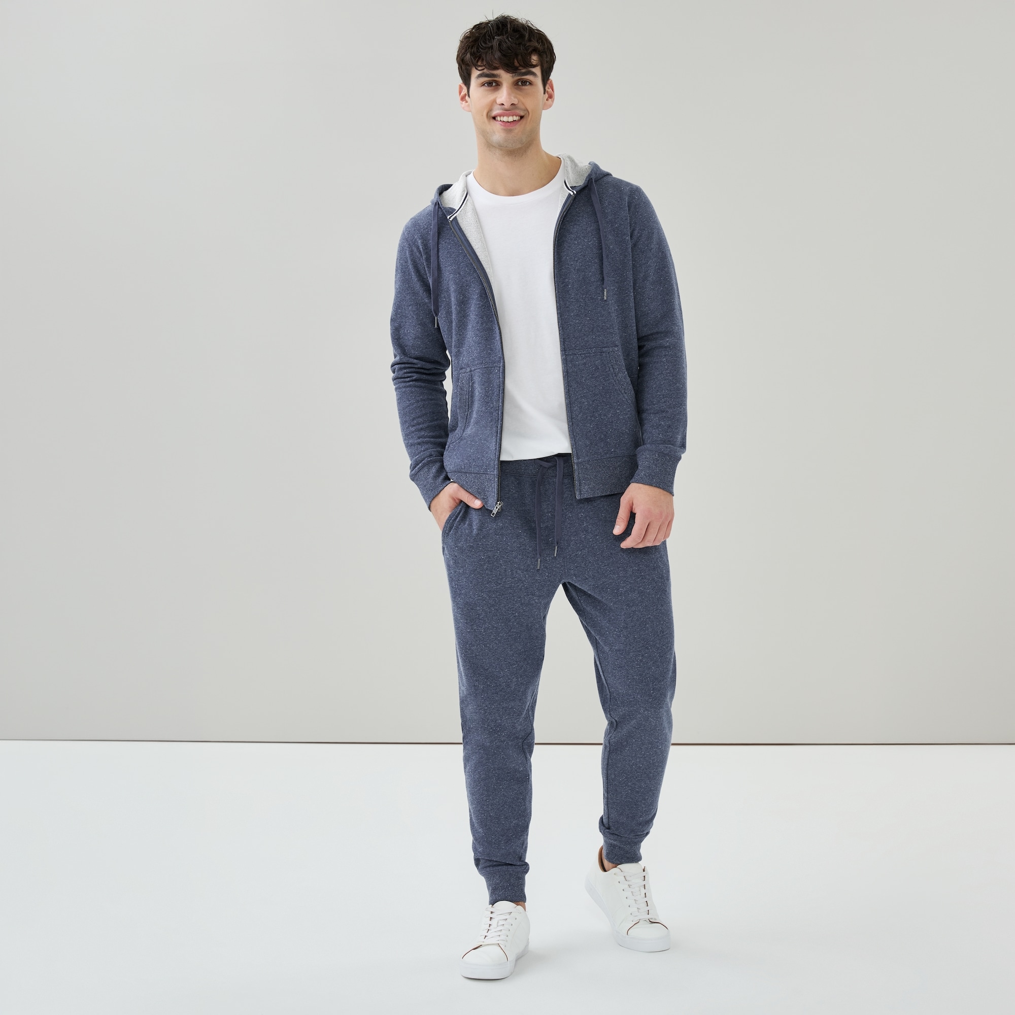 Pantalon de jogging sport ratine bouclée, hommes