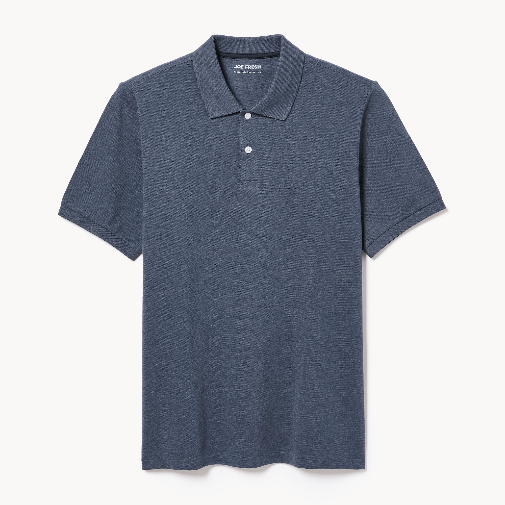 Men's Pique Essential Polo in Dark Blue Mix from Joe Fresh