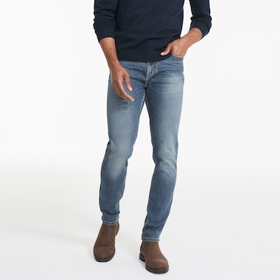 Jean slim flexible pour hommes - Laver Moyen