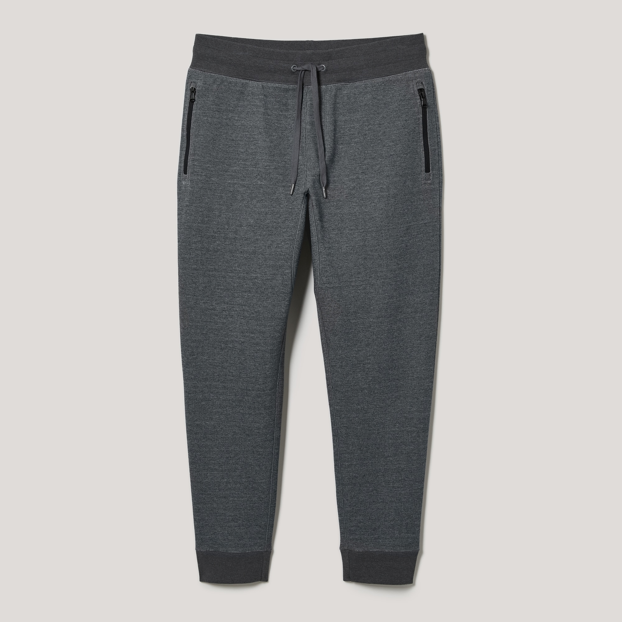 Men's Zip Pocket Active Jogger in Dark Grey Mix from Joe Fresh