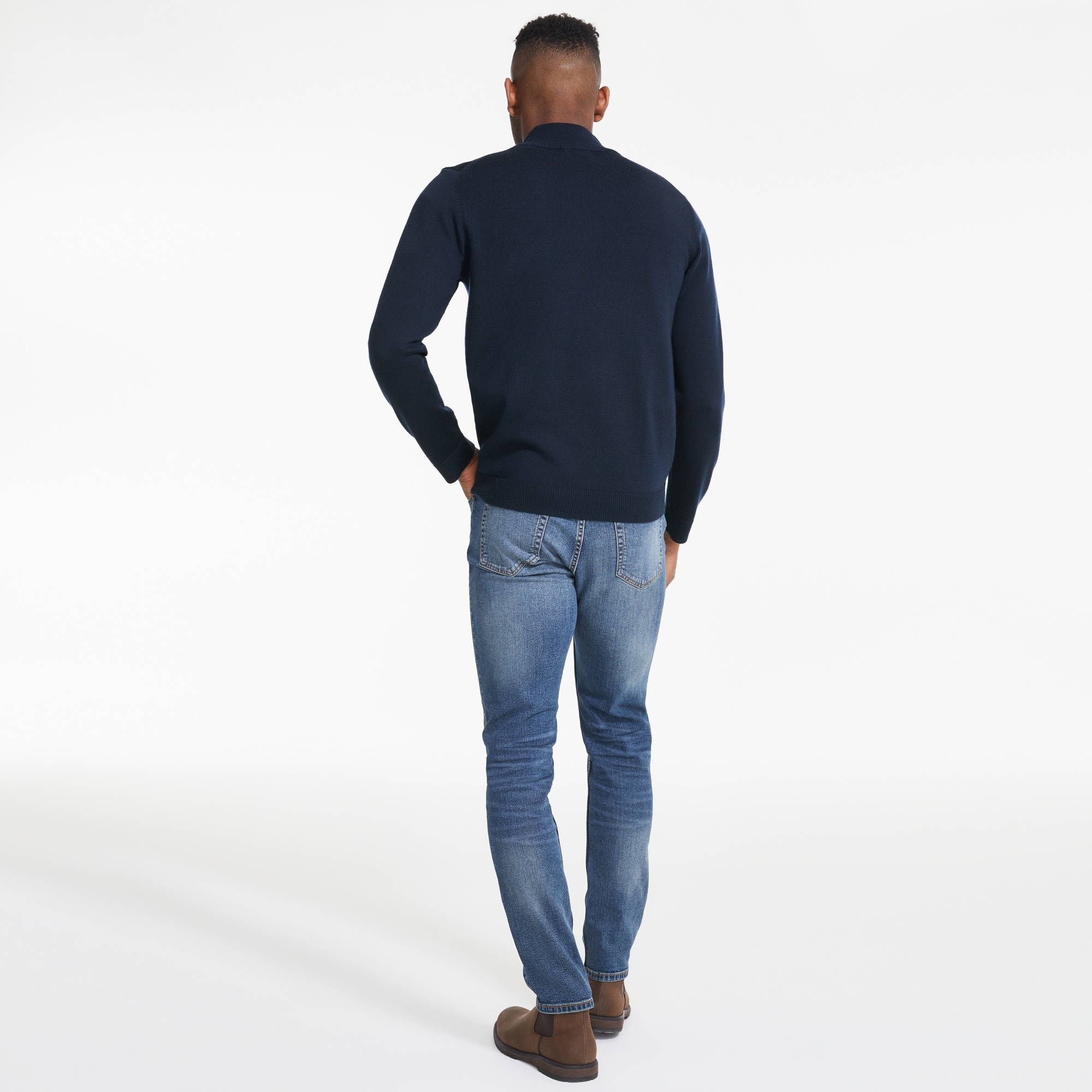 Chand. mérinos ferme éclair quart qual sup homme