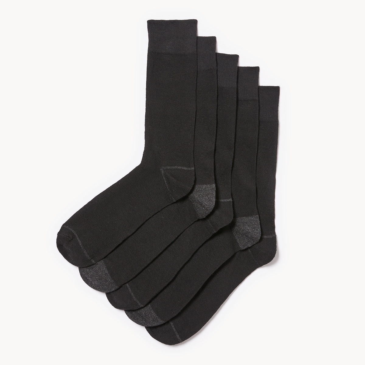 Ens. de 5paires de chaussettes tube pour hommes