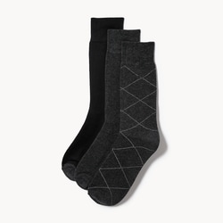 Joe Fresh Ens. de 3 paires de chaussettes tube pour hommes 1 ea, 12,00 $/1ch