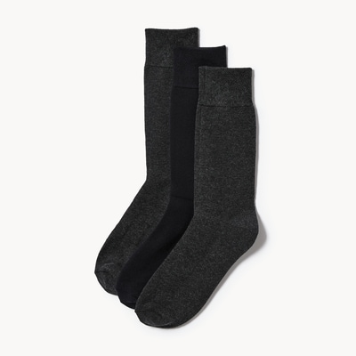 Joe Fresh Ens. de 3 paires de chaussettes tube pour hommes 1 ea, 12,00 $/1ch