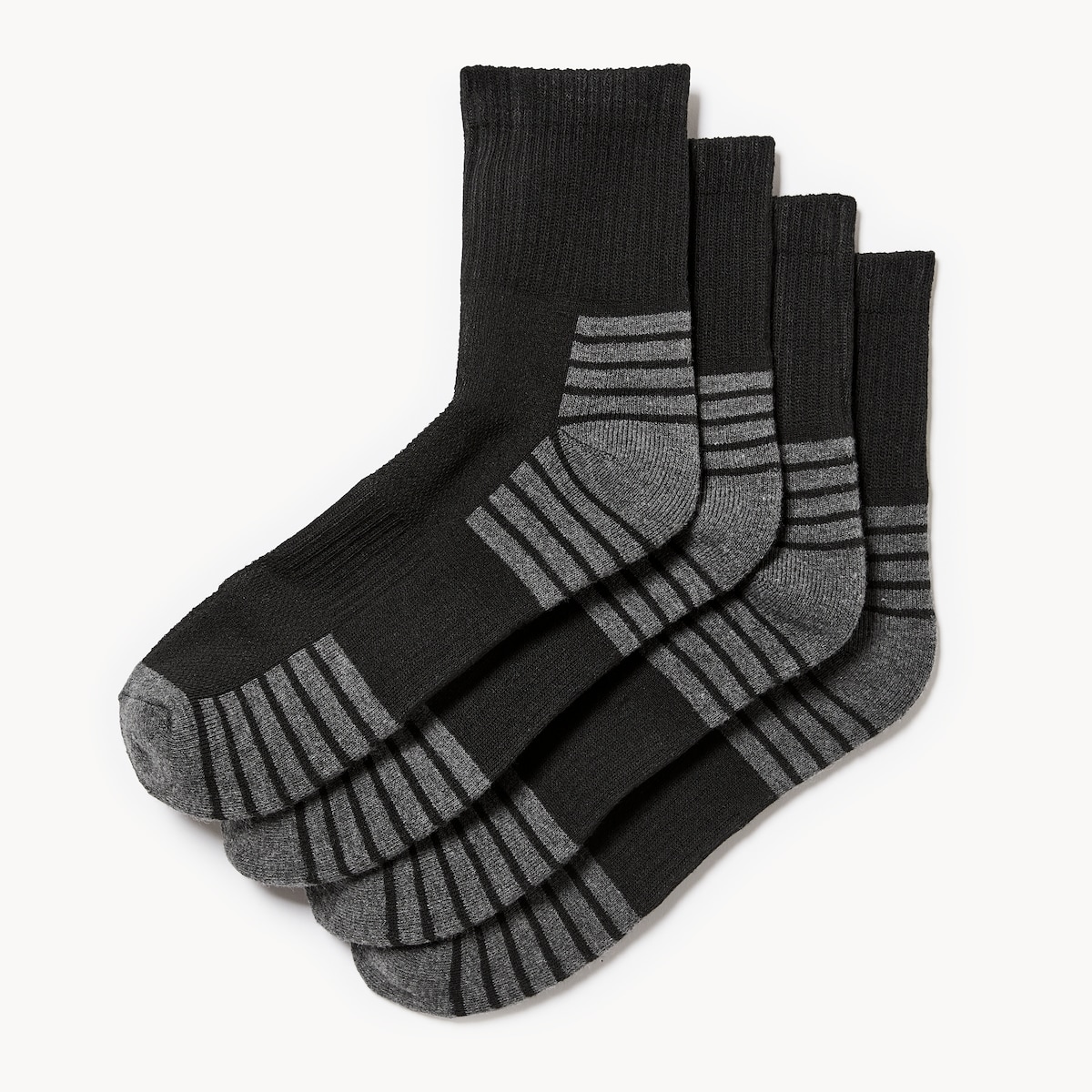 Ens. 4paires de chaussettes mi-hautes pour hommes