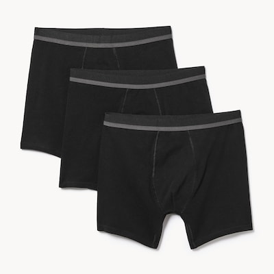 Ensemble de 3 caleçons boxeurs pour hommes - Noir