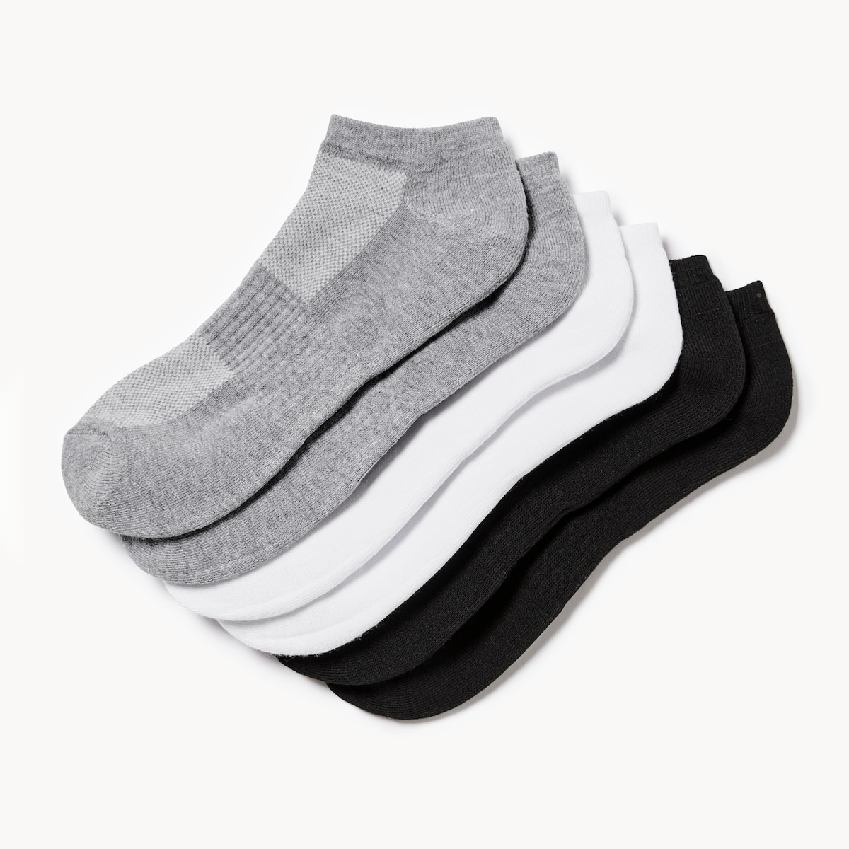 Ens. de 6paires de chaussettes basses pour hommes