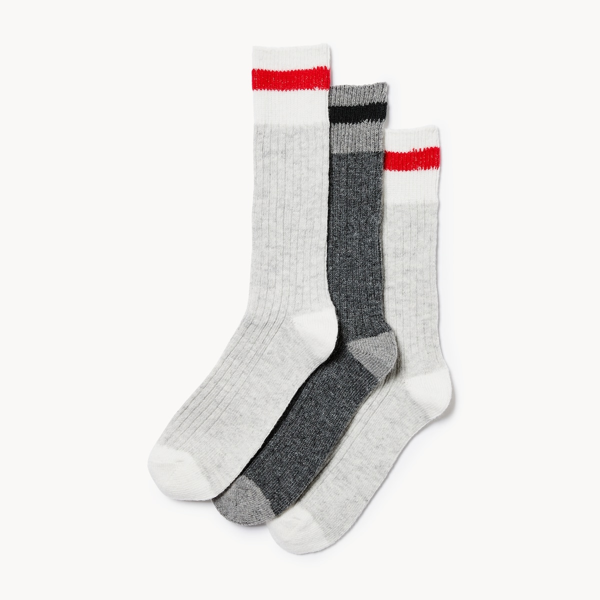 Ens. de 3paires de chaussettes tube pour hommes