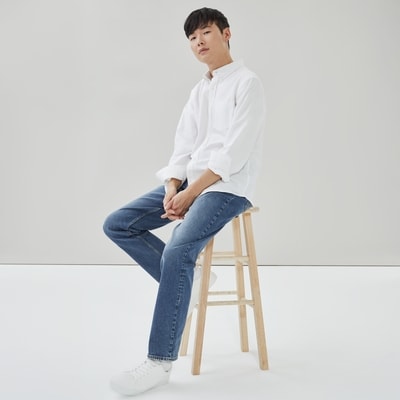 Joe Fresh Jean délavé moyen à coupe droite pour hommes 1 ea, 39,00 $/1ch