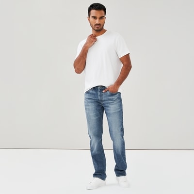 Jean droit SignatureMC Gold Levi Strauss, hommes - Laver Moyen
