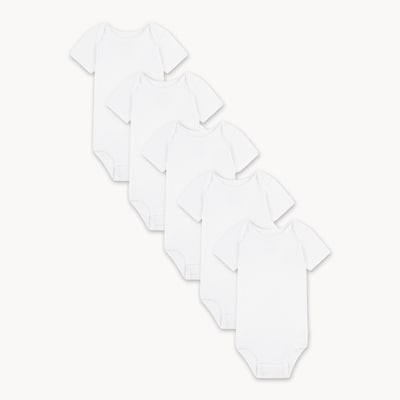 Huggies Newborn Huggies Organic Cotton Bodysuit 5-Pack  1 ea, $26.00/1ea