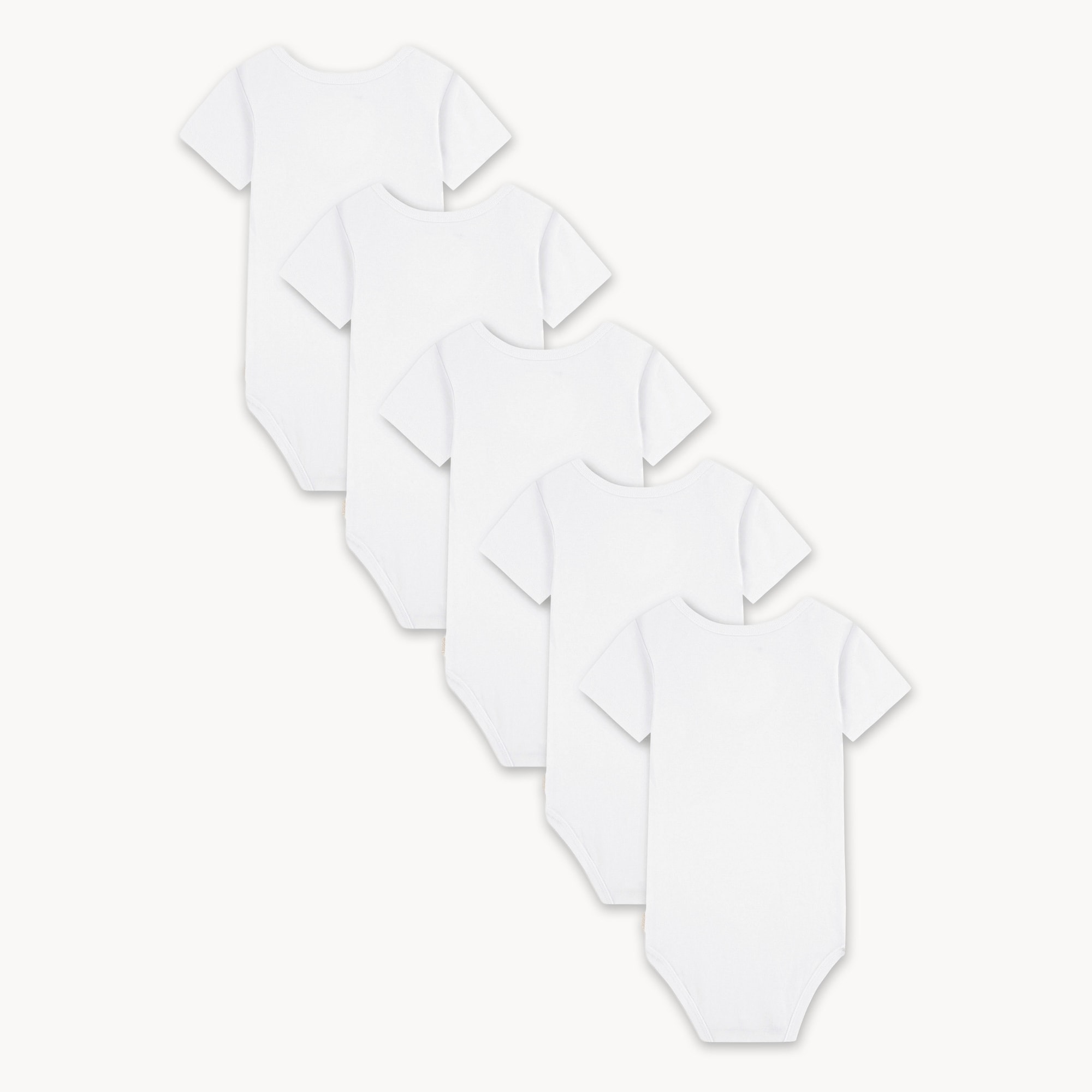 Newborn Huggies Organic Cotton Bodysuit 5-Pack