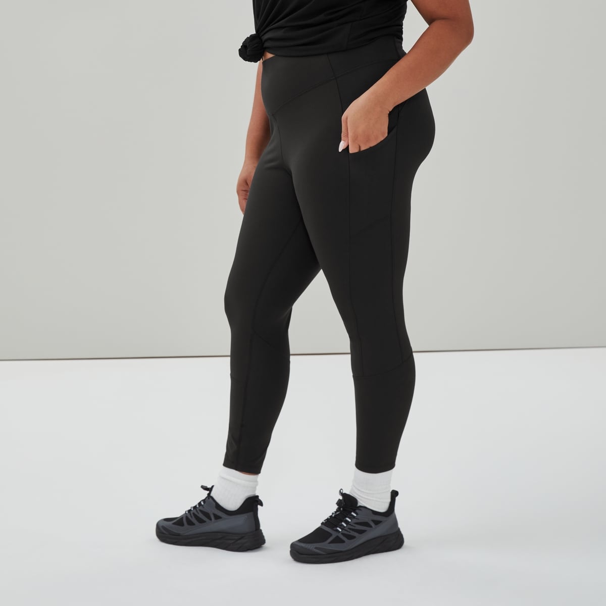 Women+ Four-Way Stretch Active Legging - Black