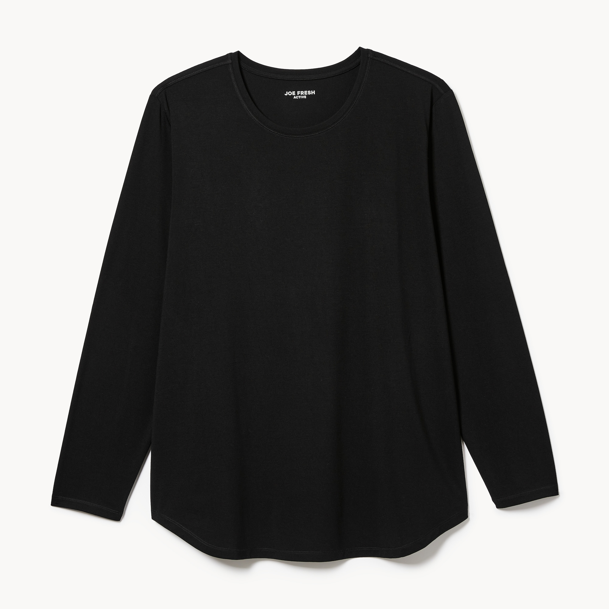 Women+ Long Sleeve Active Tee in Black from Joe Fresh