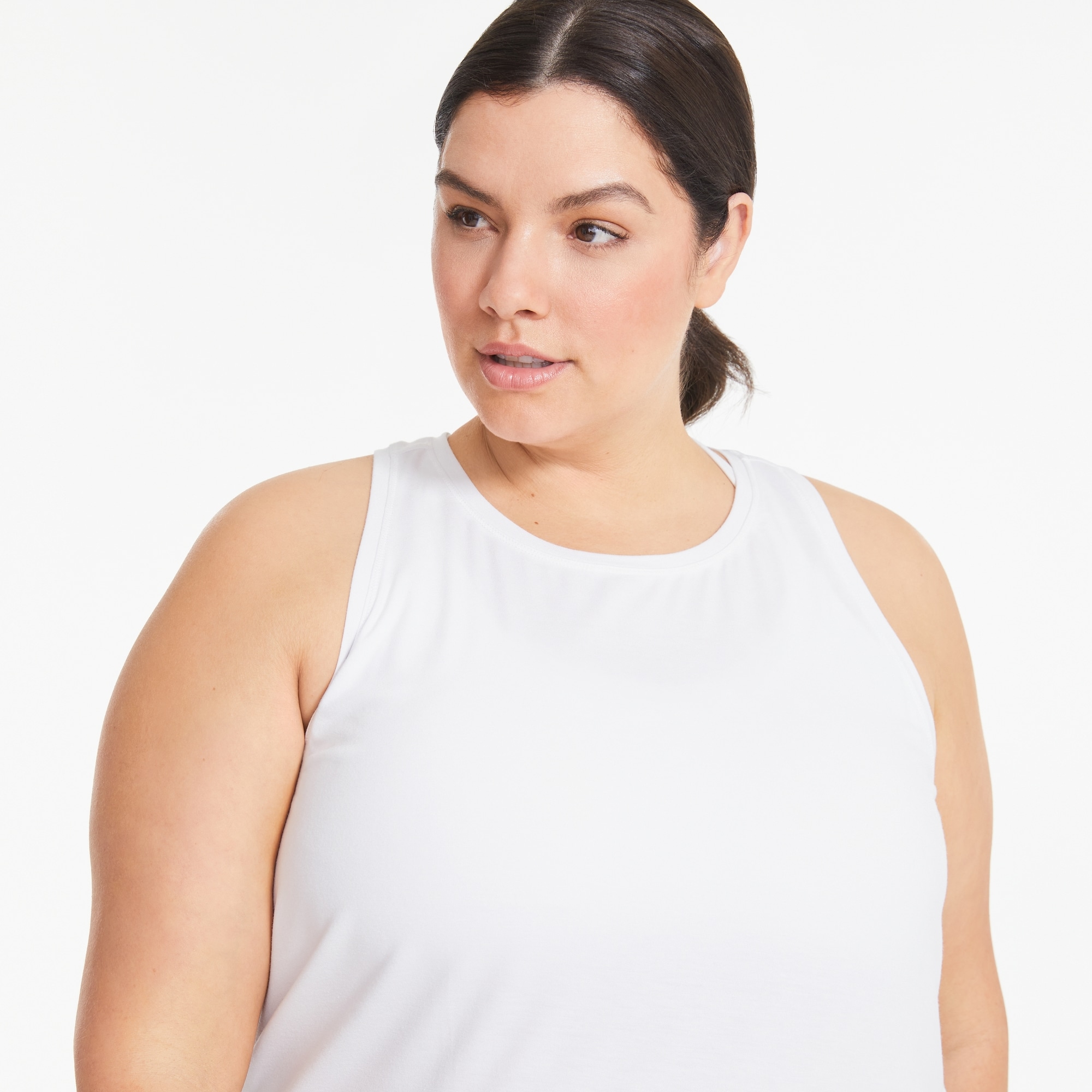 Women+ Active Tank in White from Joe Fresh