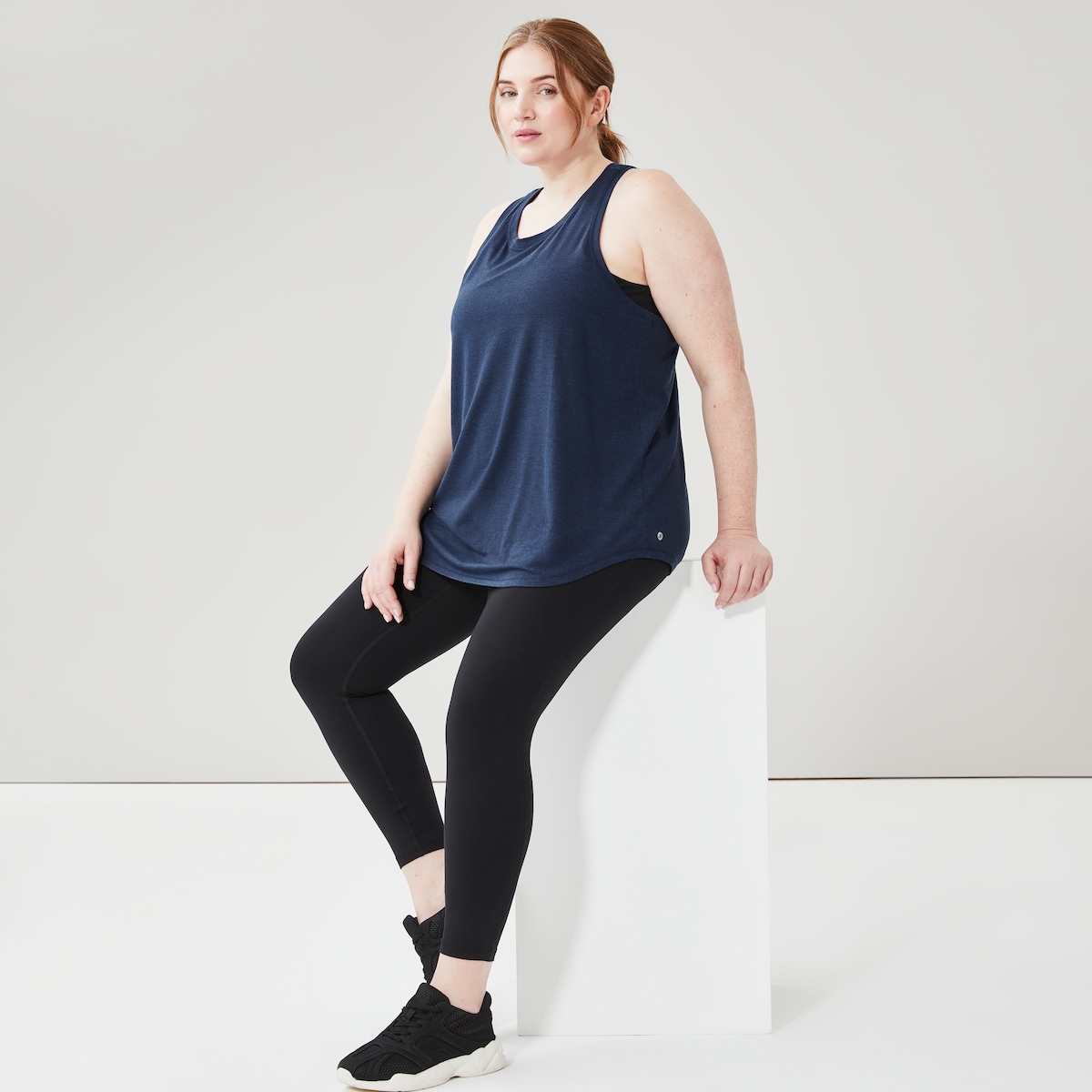 Women+ Active Tank - Navy Mix