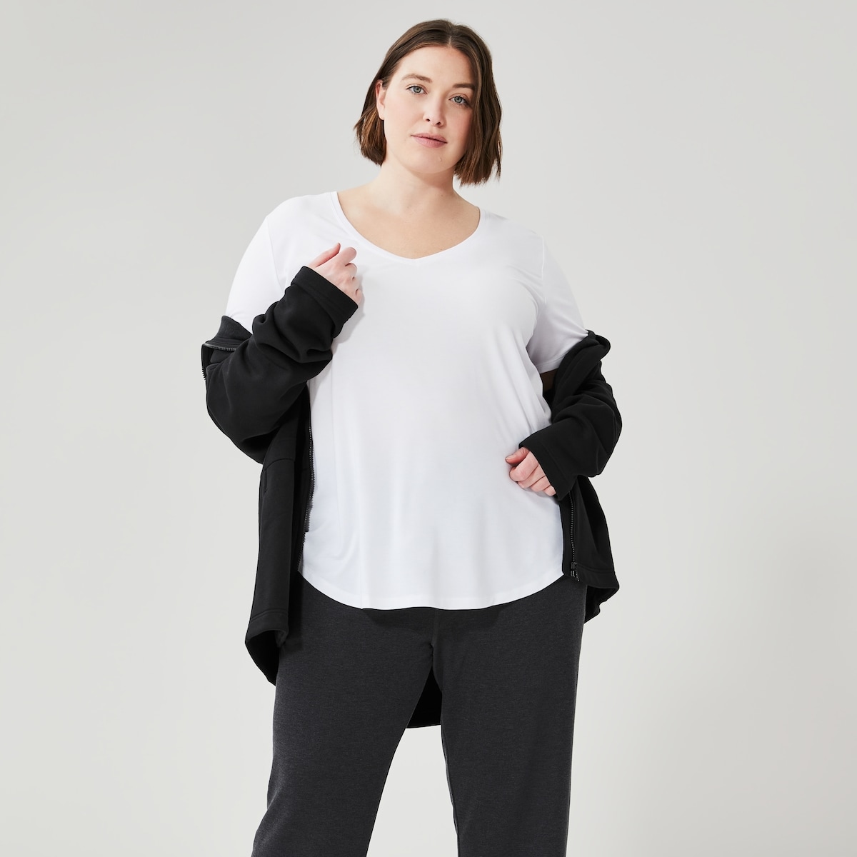 Joe Fresh Women+ V-Neck Active Tee 1 ea, $19.00/1ea