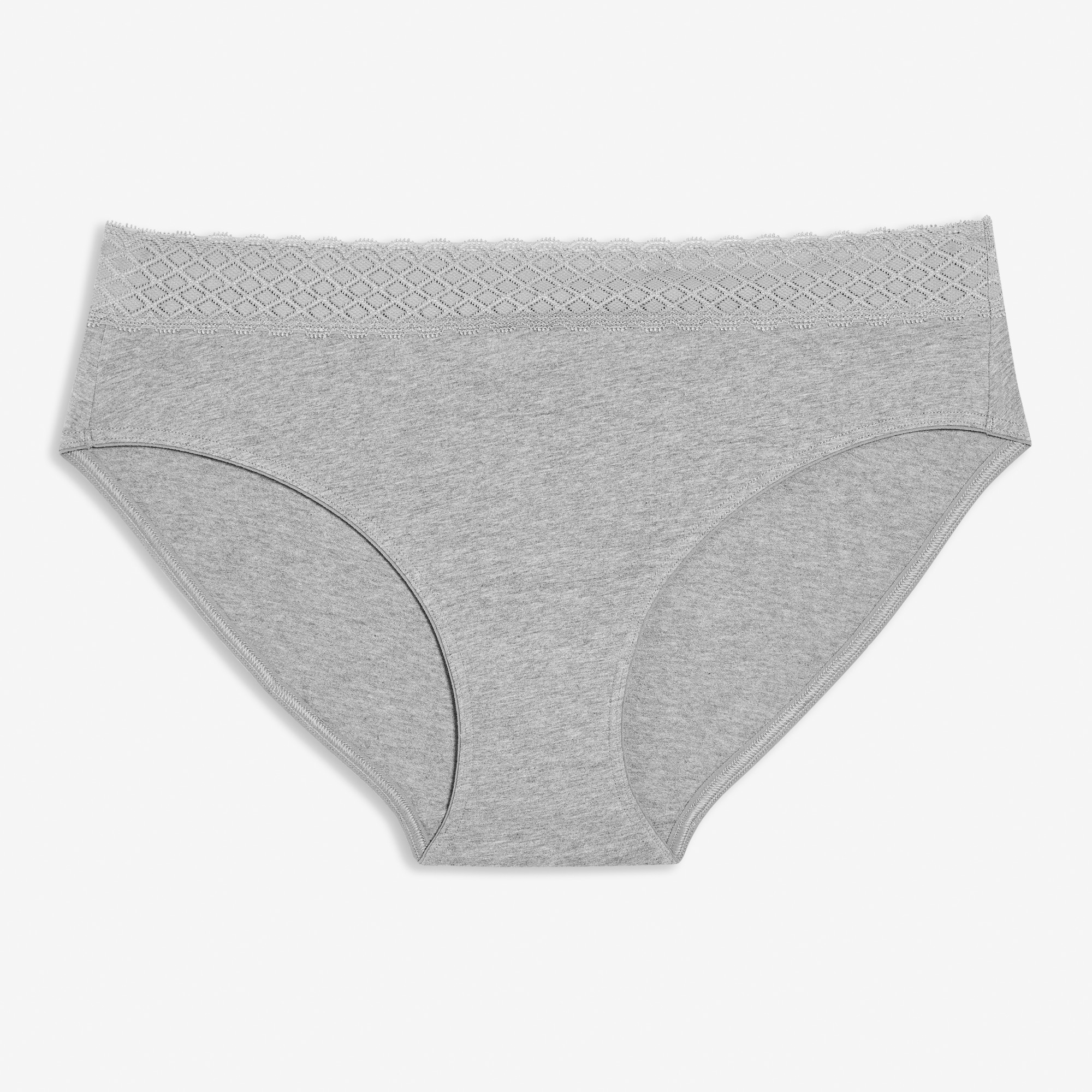 Women+ Cotton Lace High-Cut Brief