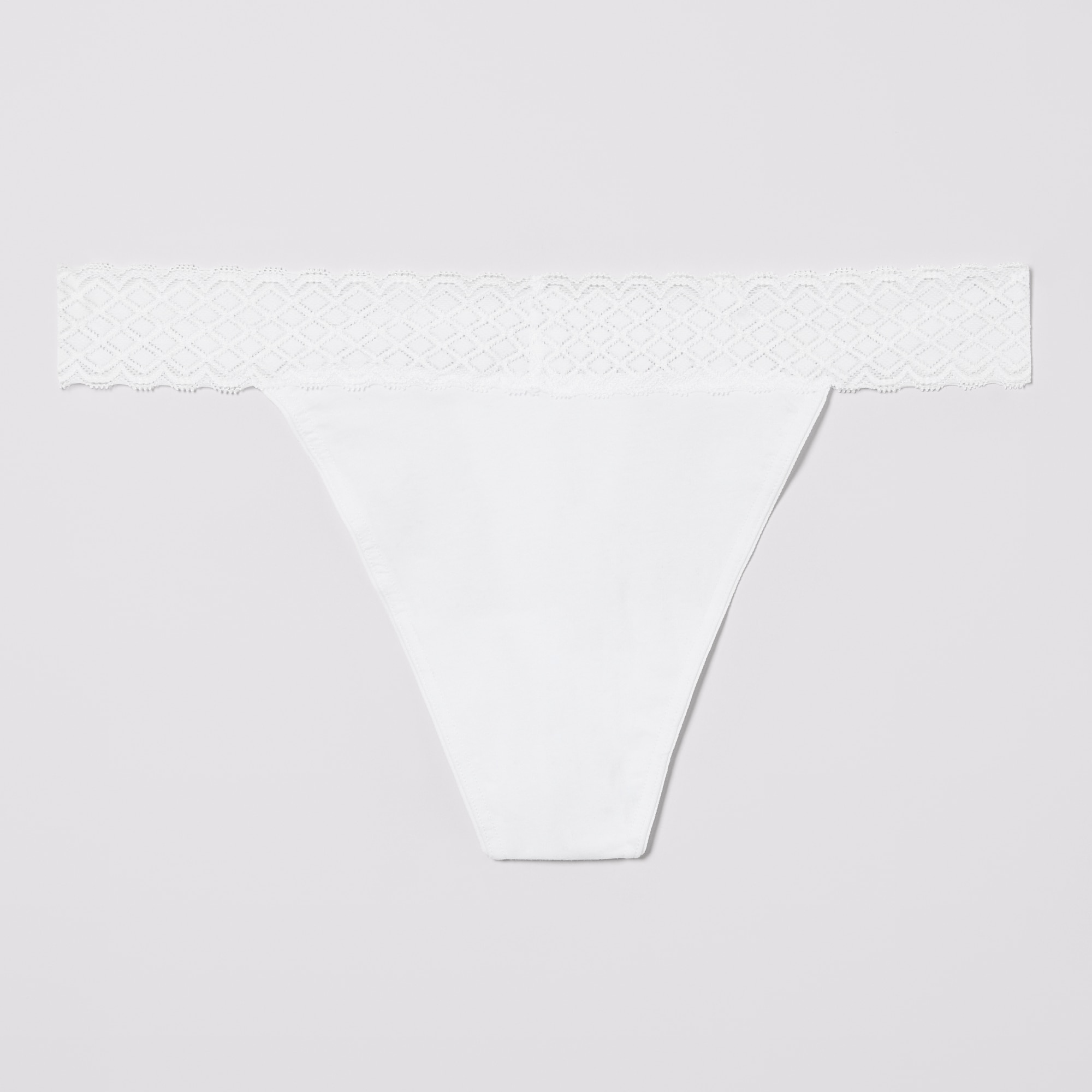 Women+ Cotton Lace Thong