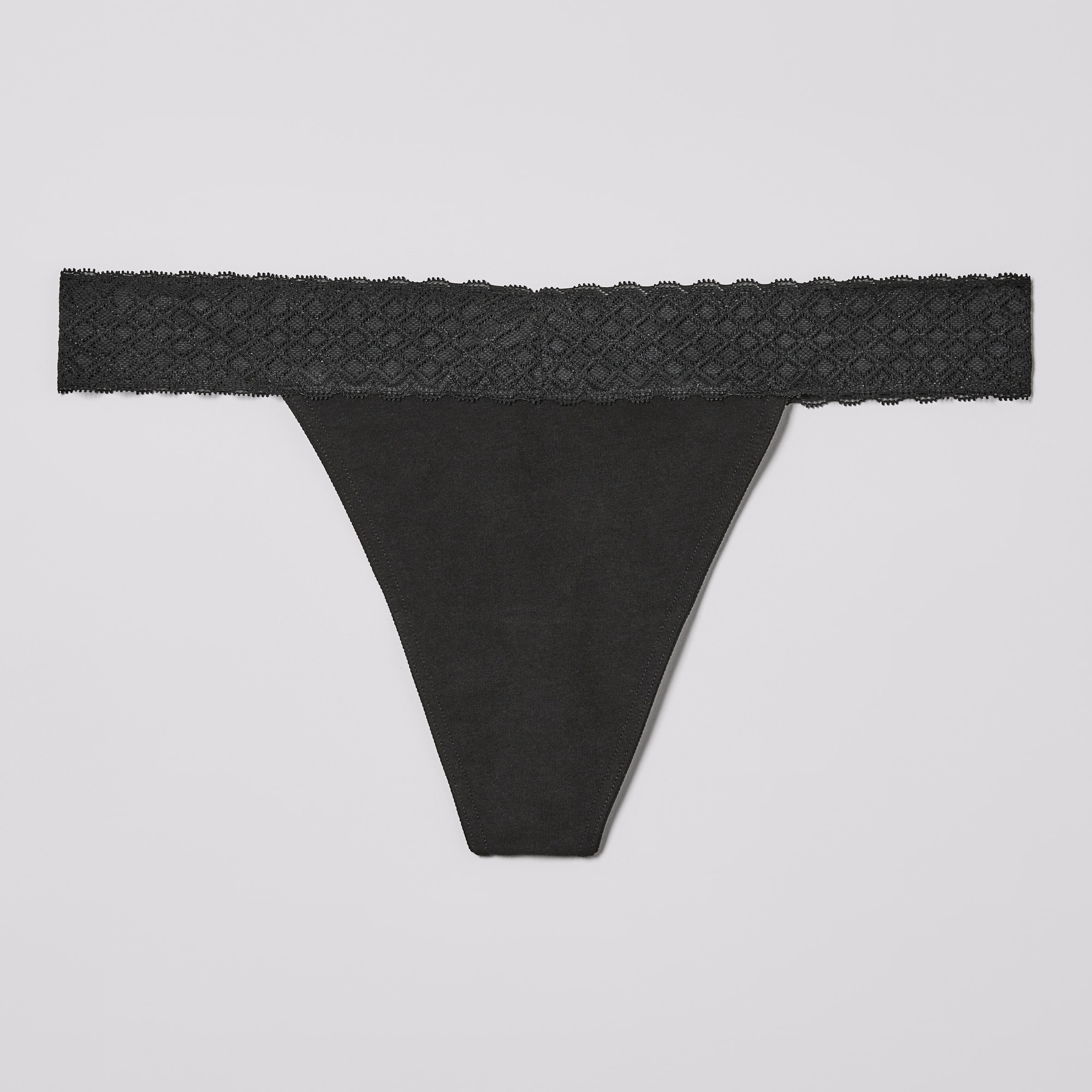Women+ Cotton Lace Thong