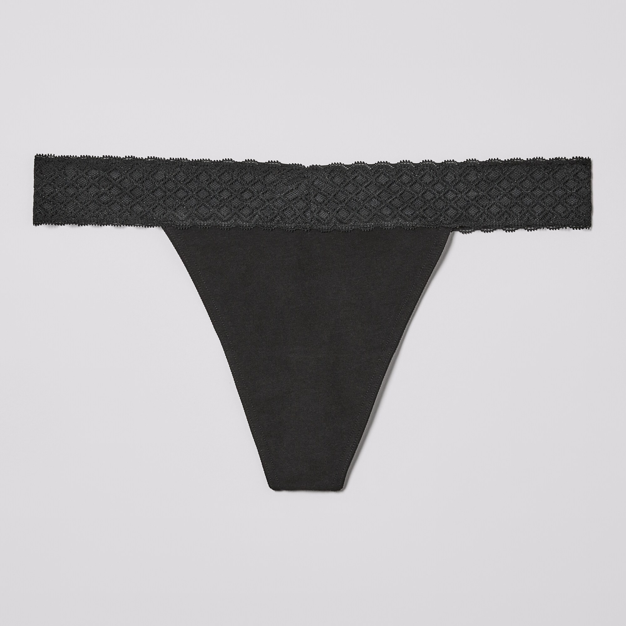 Tanga en dentelle de coton Femmes+