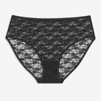 Culotte à taille haute en dentelle Femmes+ - Noir