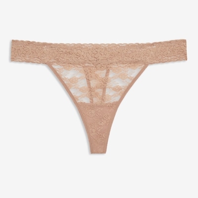 Tanga en dentelle Femmes+ - Beige