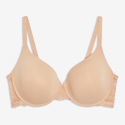 Women+ Lace T-Shirt Bra - Beige