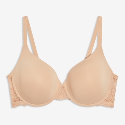 Soutien-gorge t-shirt en dentelle Femmes+ - Beige
