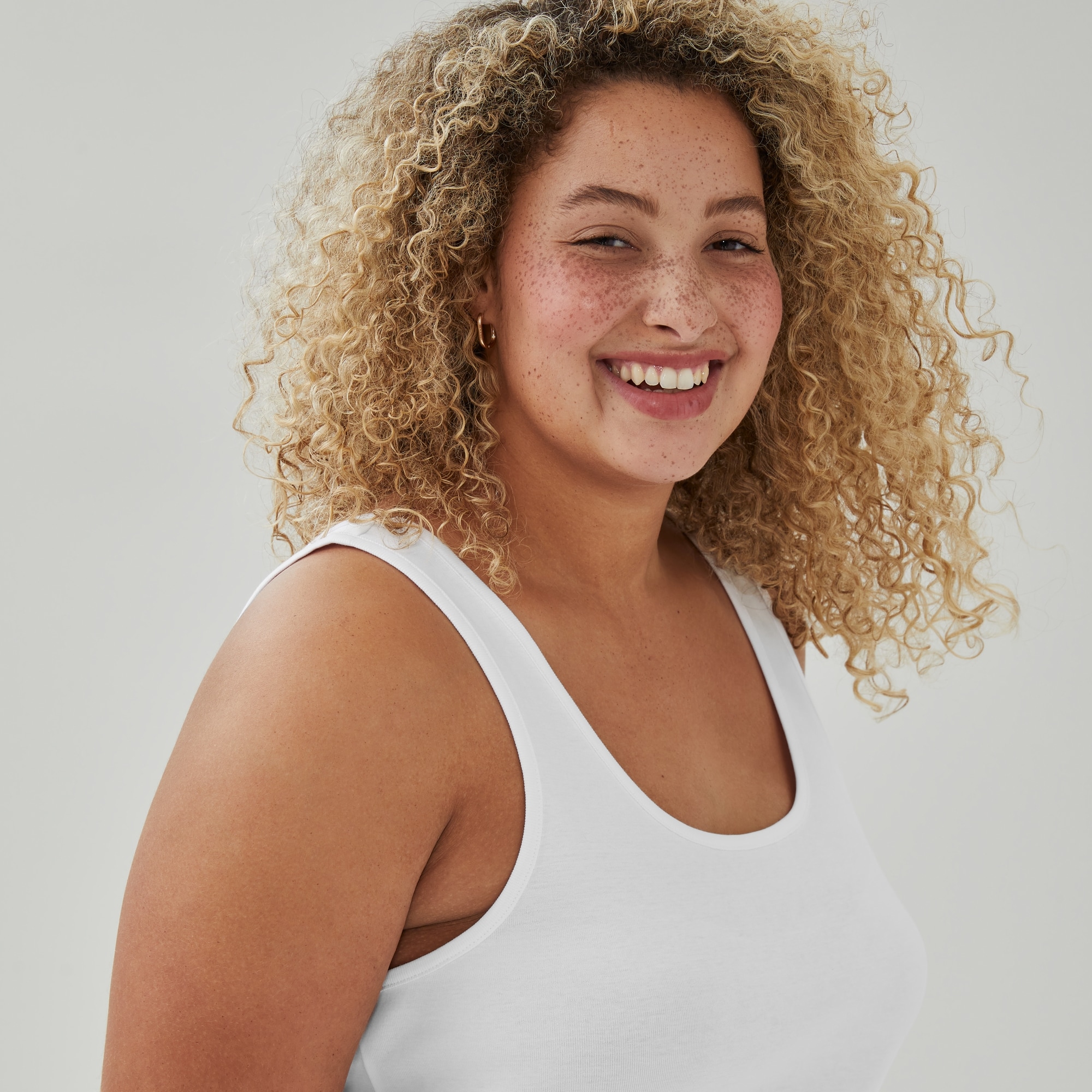 Women+ Organic Cotton Tank in White from Joe Fresh