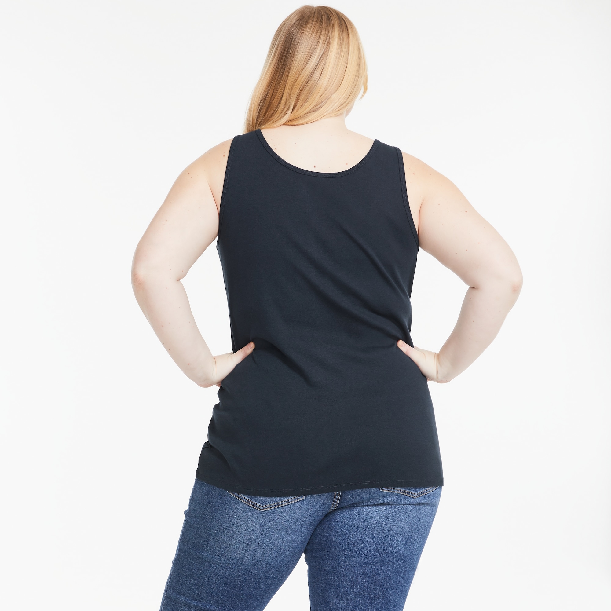 Women+ Organic Cotton Tank in JF Midnight Blue from Joe Fresh