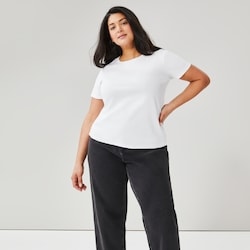 Joe Fresh T-shirt col ras du cou en coton biologique Femmes+ 1 ea, 16,00 $/1ch