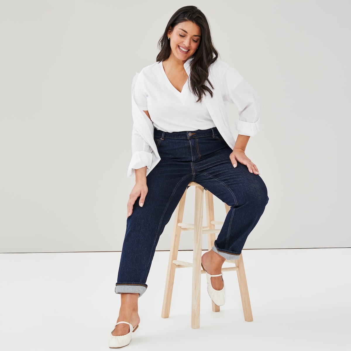 Joe Fresh T-shirt à col en V en coton biologique Femmes+ 1 ea, 16,00 $/1ch