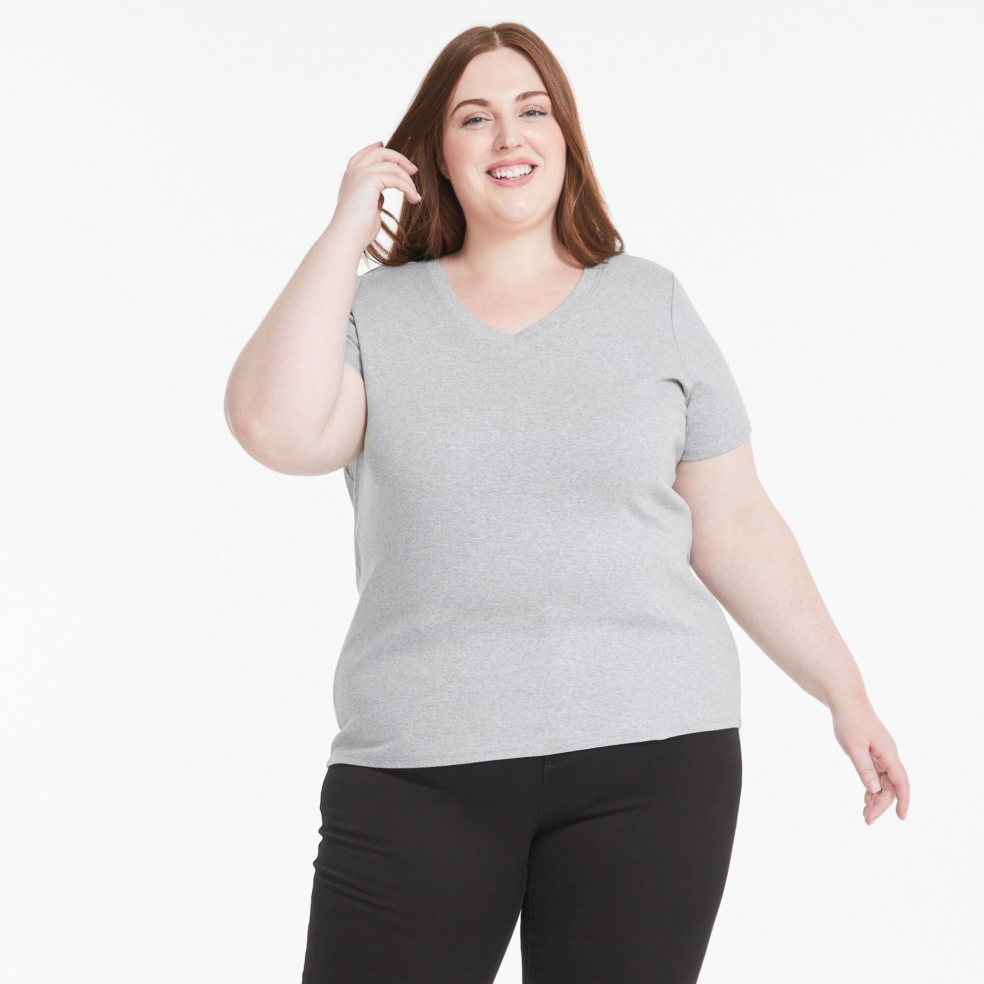 Women+ Organic Cotton V-Neck T-Shirt