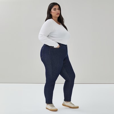 Joe Fresh Jean classique foncé à coupe étroite Femmes+ 1 ea, 35,00 $/1ch