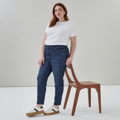 Joe Fresh Jean classique délavé foncé coupe étroite Femmes+ 1 ea, 35,00 $/1ch