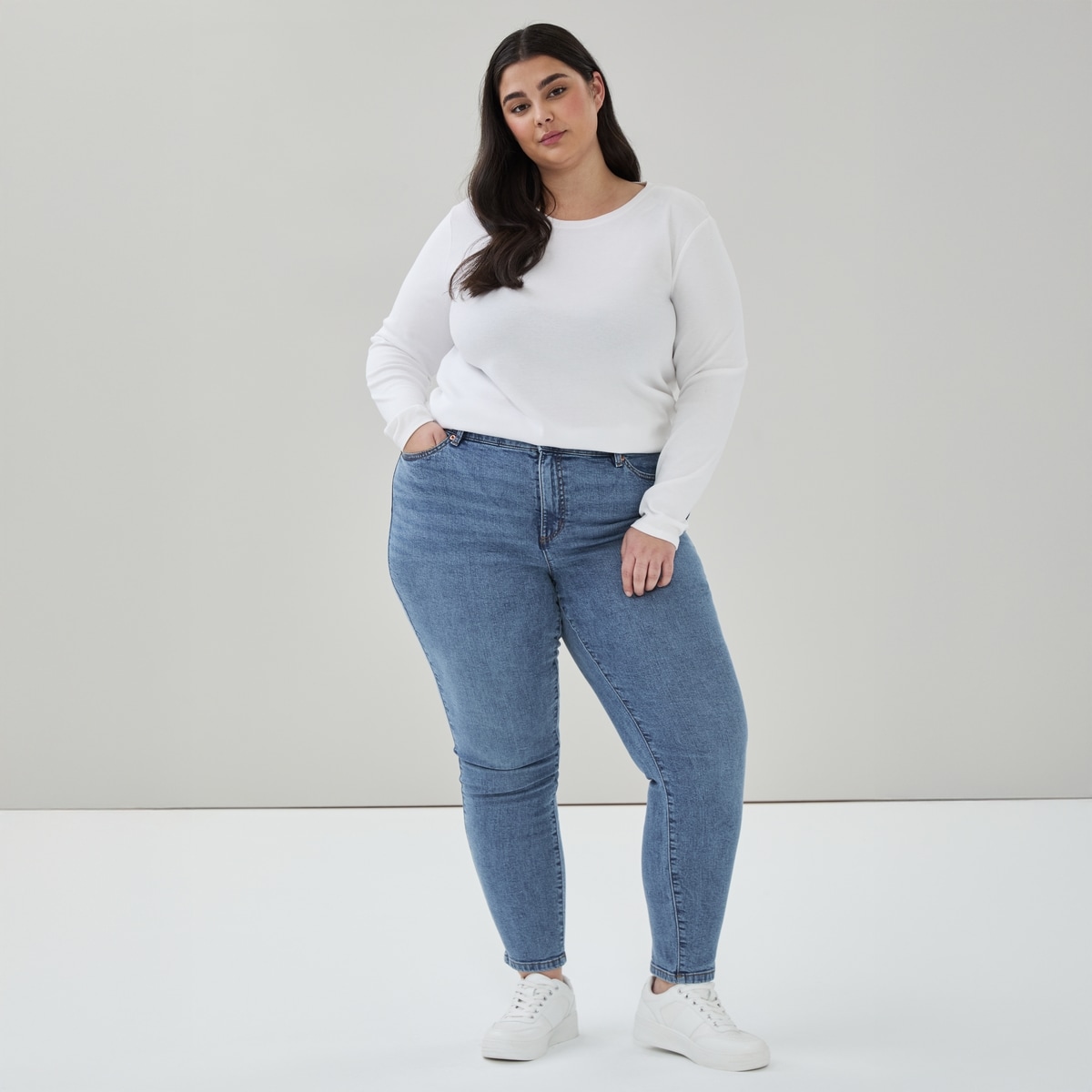 Women+ Medium Wash Classic Slim Fit Jean - Medium Wash